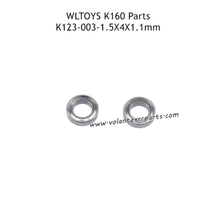 Wltoys K160 EC-145 RC Plane Parts 1.5X4X1.1mm Bearings K123-003