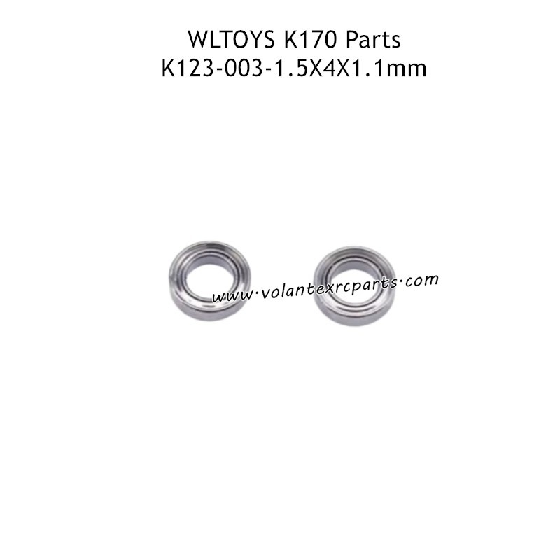 WLTOYS K170 RC Airplane Parts 1.5x4x1.1mm Ball Bearings K123-003