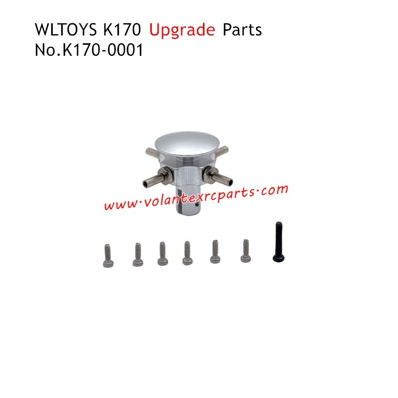 WLTOYS K170 RC Airplane Upgrade Parts Swivel Head Kit Silver K170-0001