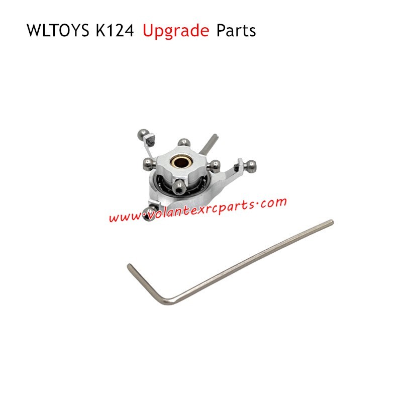 WLTOYS K124 RC Plane Upgrade Parts Main Rotating Head Silver K124-024