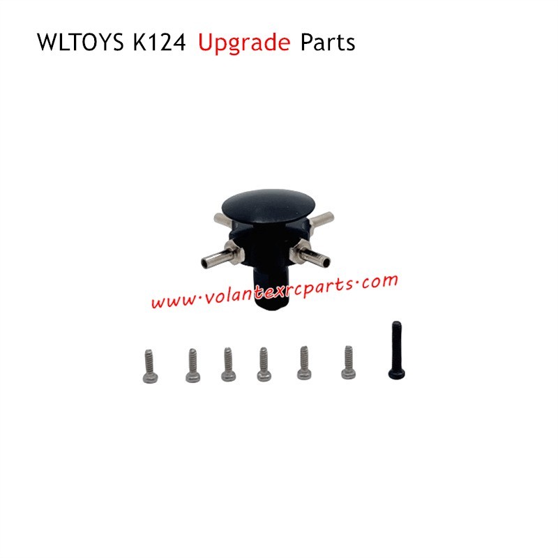 WLTOYS K124 RC Plane Upgrade Parts Swivel Head Kit Black K170-0001