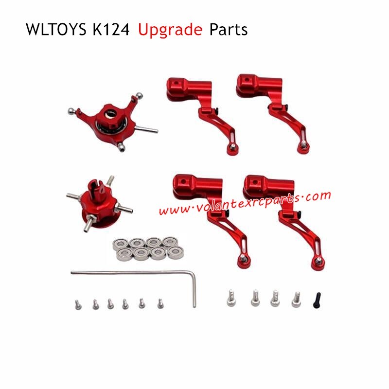 WLTOYS K124 RC Plane Upgrade Parts Rotor Disc Crosshead Red
