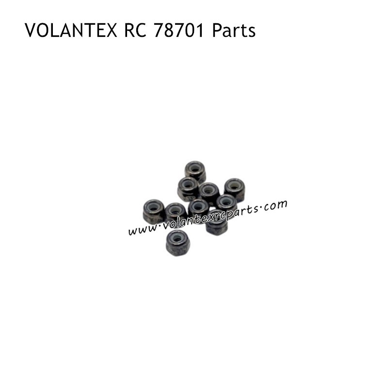 VOLANTEX RC 78701 RC Car Parts Nylon Self Locking Nuts VOLANTEX RC 78701 RC Car Parts Nylon Self Locking Nuts