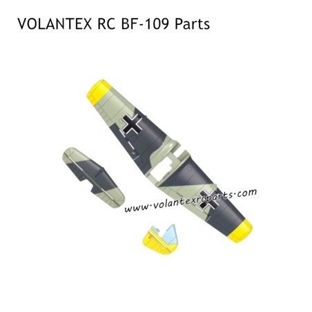 VOLANTEX RC BF-109 RC Plane Parts Main and Rear Wing