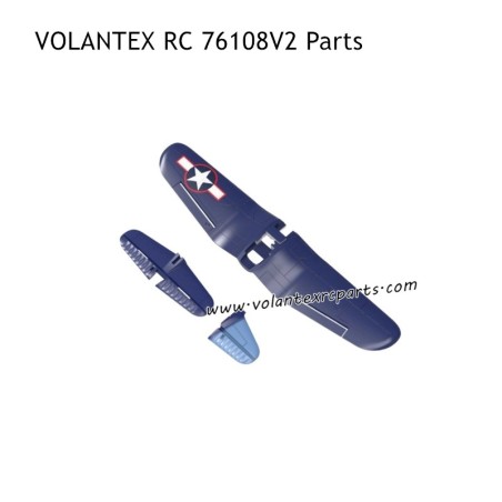 VOLANTEXRC 76108V2 F4U Parts Main and Tail Wing