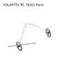 VOLANTEXRC P51D Mustang RC Airplane Parts Full Set of Front Landing Gear