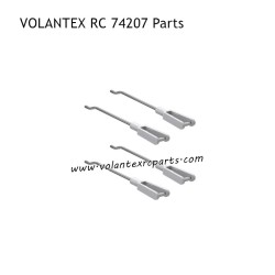 VOLANTEXRC 74207 RC Plane Parts Tie Rods and U-Clamps Complete