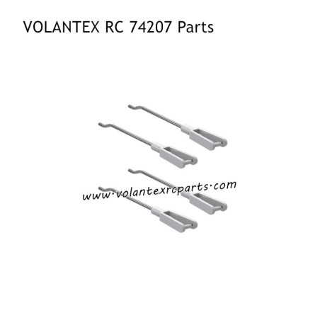 VOLANTEXRC 74207 RC Plane Parts Tie Rods and U-Clamps Complete