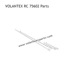VOLANTEXRC 75602 RC Plane Parts Tie Rods and U-Clamps Complete