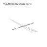 VOLANTEXRC 75602 RC Plane Parts Tie Rods and U-Clamps Complete