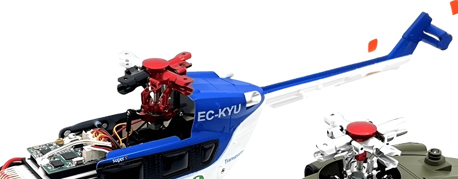 wltoys k124 rc helicopter upgrade parts crosshead Propeller holder red overview