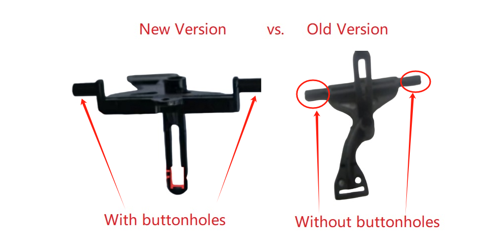 wltoys k160 helicopter parts Servo holder new version vs old version